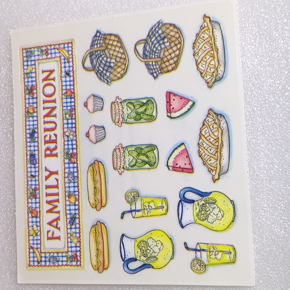 🧡5/$10🧡Frances Meyer Family Reunion Stickers R2110-235